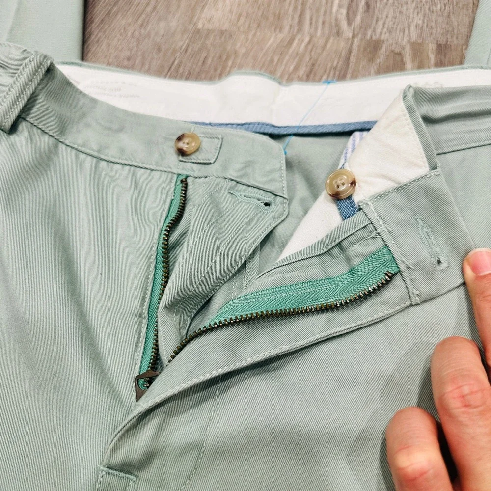 Polo Ralph Lauren‎ Pants Mens 38x32 Straight Fit Chino Pants Green Cotton Chinos